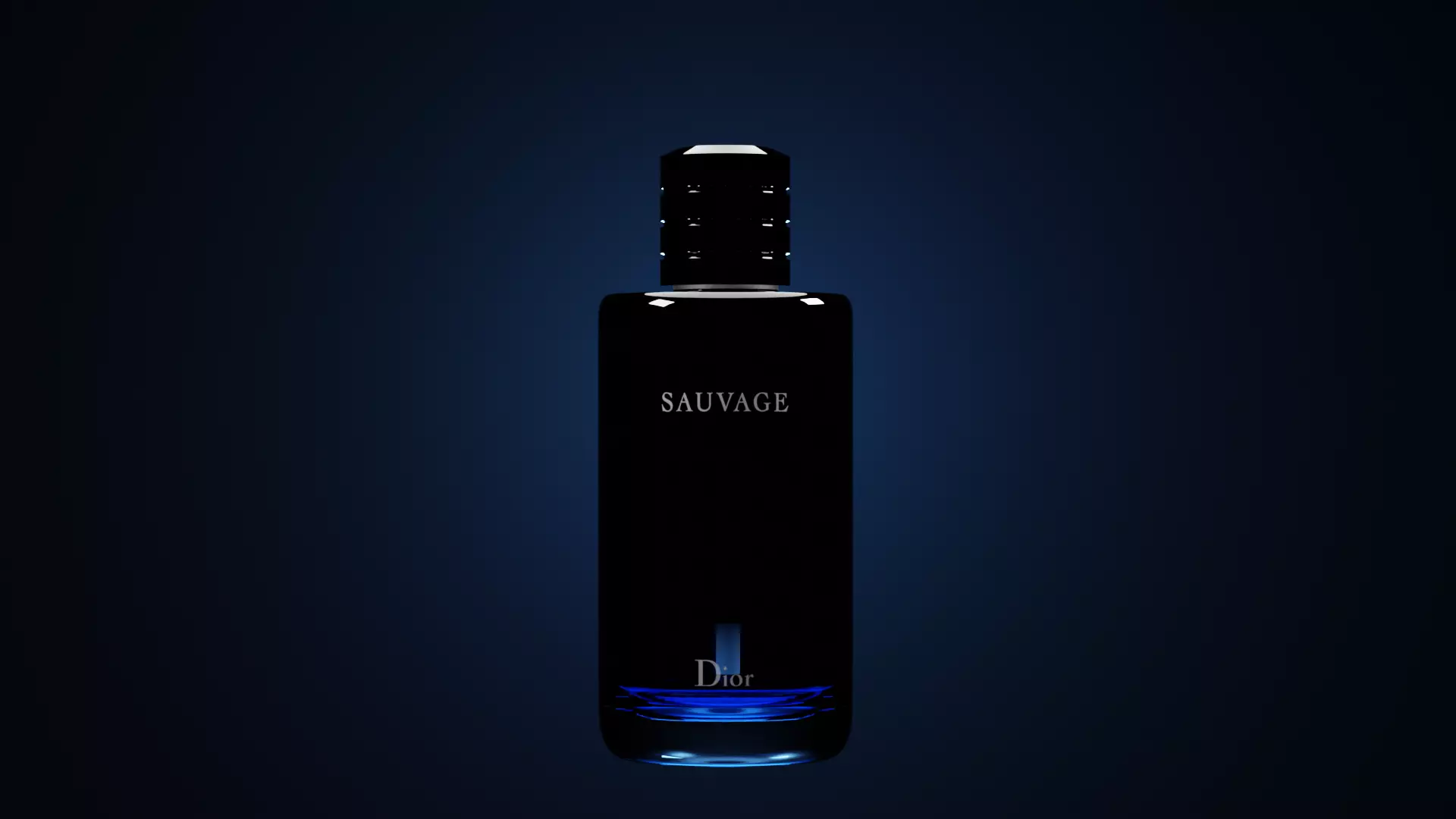 Dior Sauvage Perfume Bottle D Model Low-poly 3D model_0