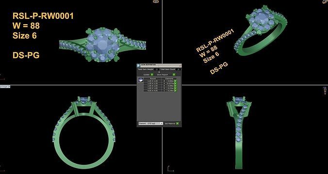 Popular Women Ring Free 3D print model