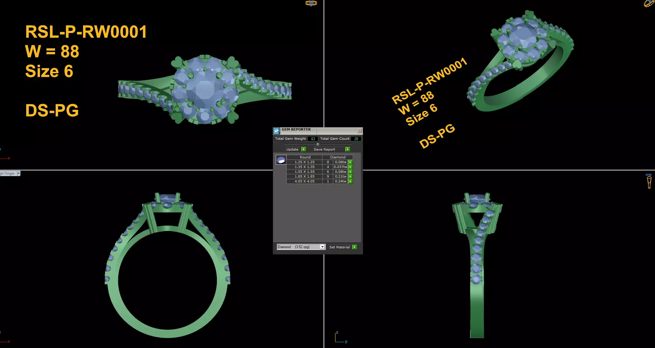 Popular Women Ring Free 3D print model