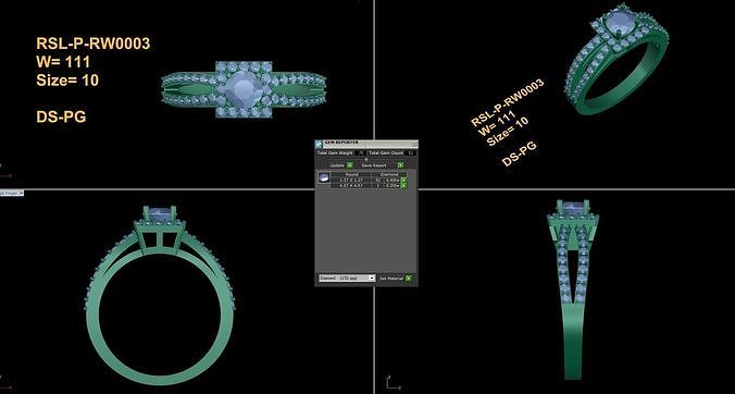 Popular Women Ring Free 3D print model