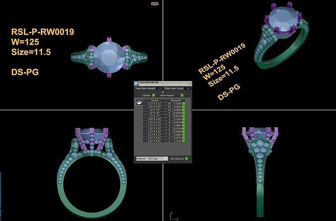 Popular Women Ring Free 3D print model