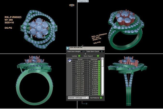 Popular Women Ring Free 3D print model