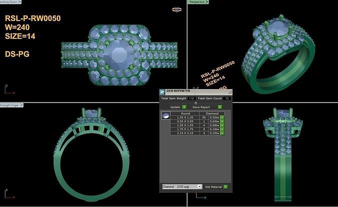 Popular Women Ring Free 3D print model
