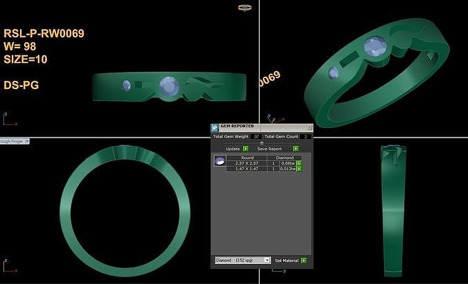 Popular Women Ring  Free 3D print model