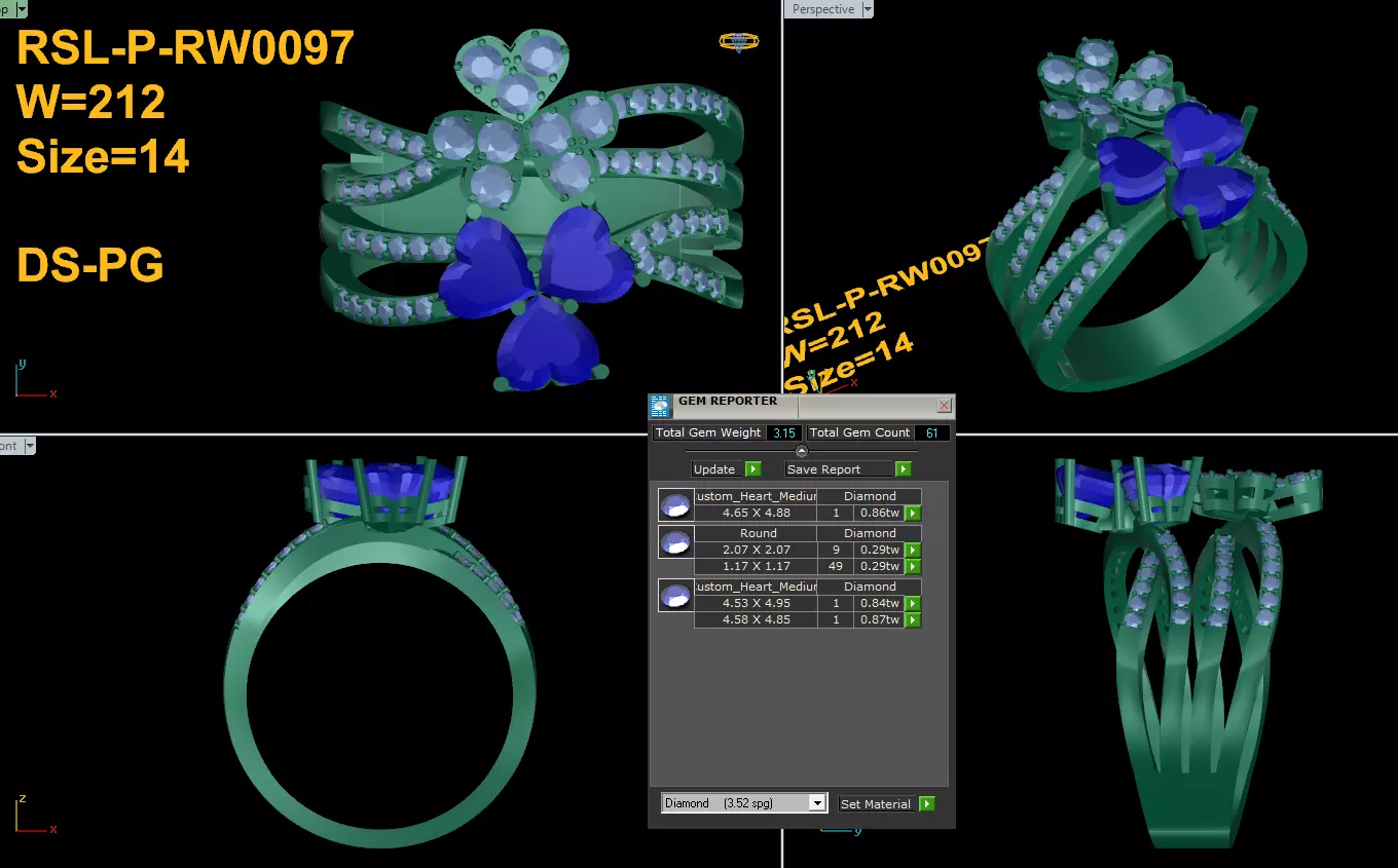 Popular Women Ring Free 3D print model