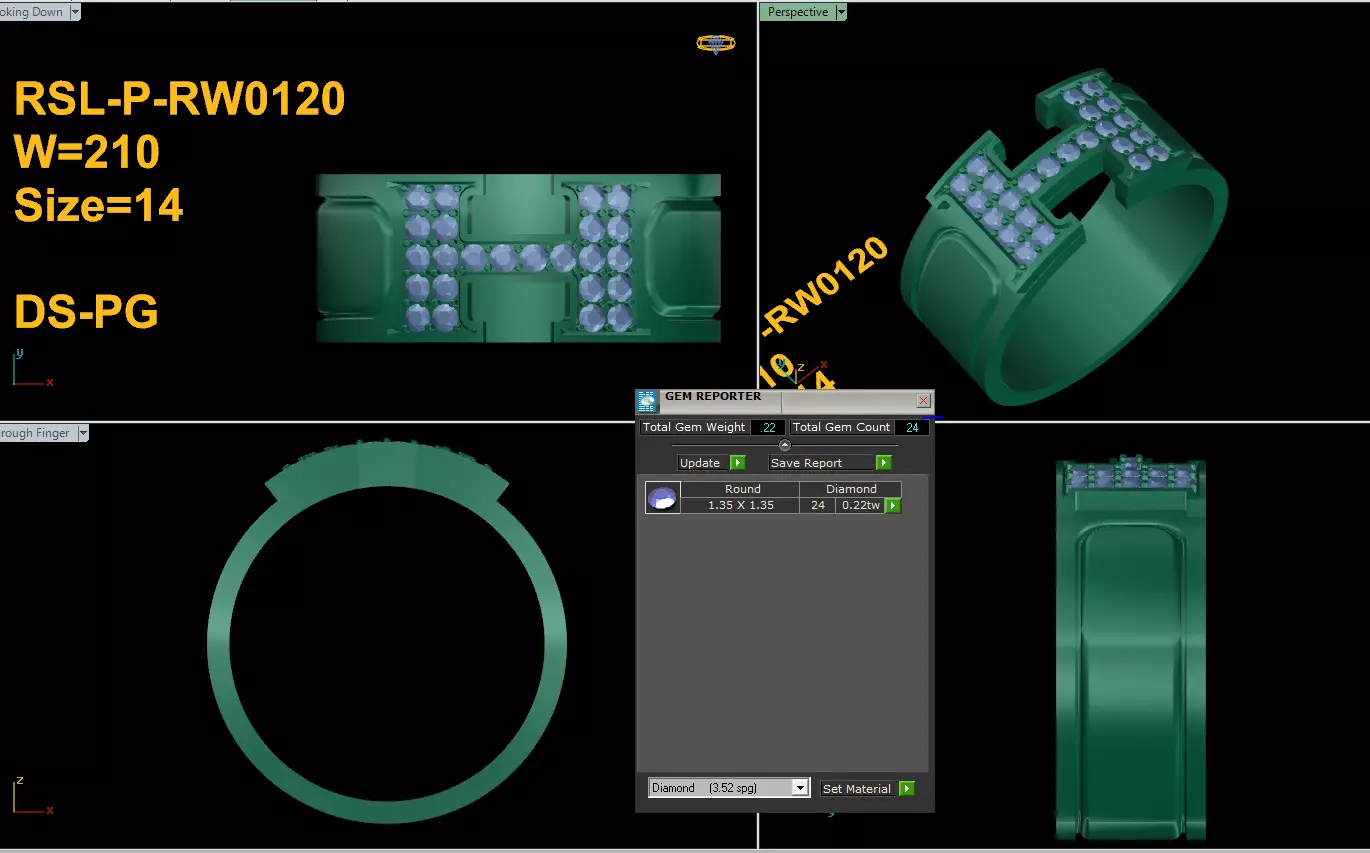 Popular Women Ring Free 3D print model