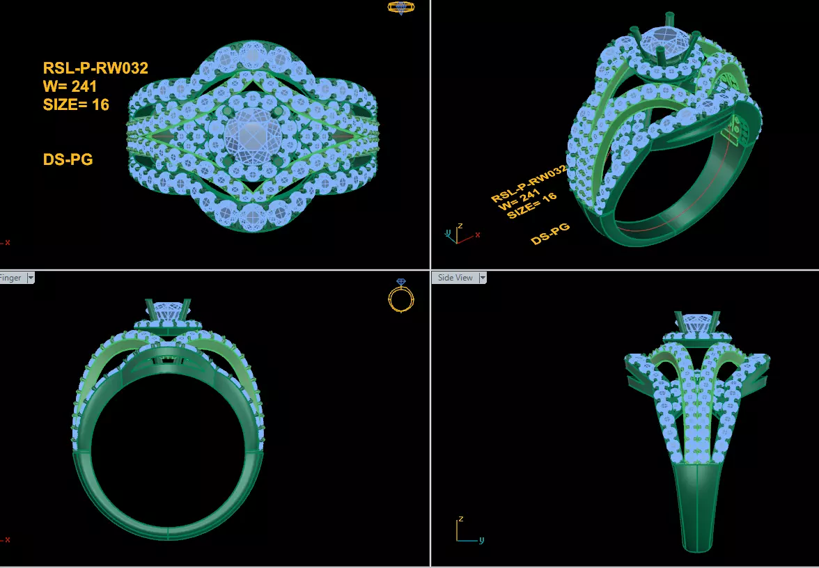 Popular Women Ring Free 3D print model