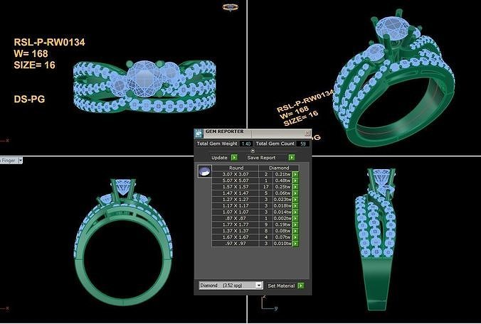 Popular Women Ring  Free 3D print model