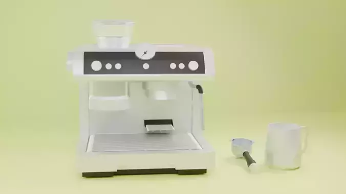 Coffee Machine 3d Model for Games