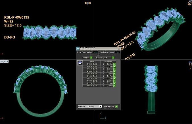 Popular Women Ring  Free 3D print model
