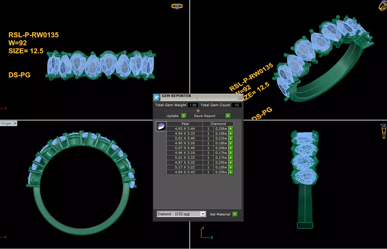 Popular Women Ring Free 3D print model