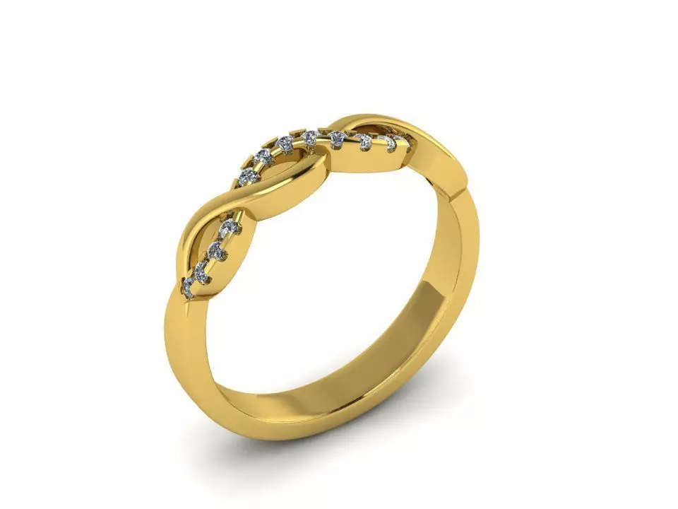 fashion engagement ring 26 Free 3D print model