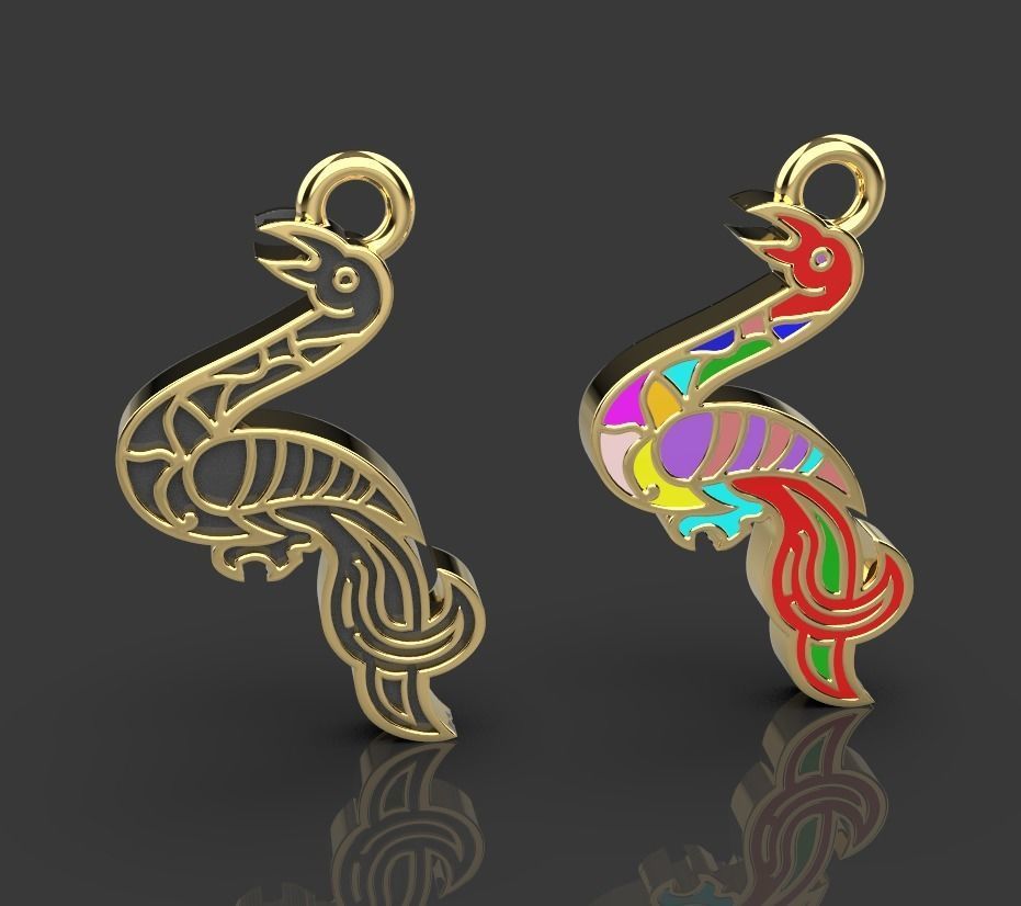 Armenian letters 3D print model_6