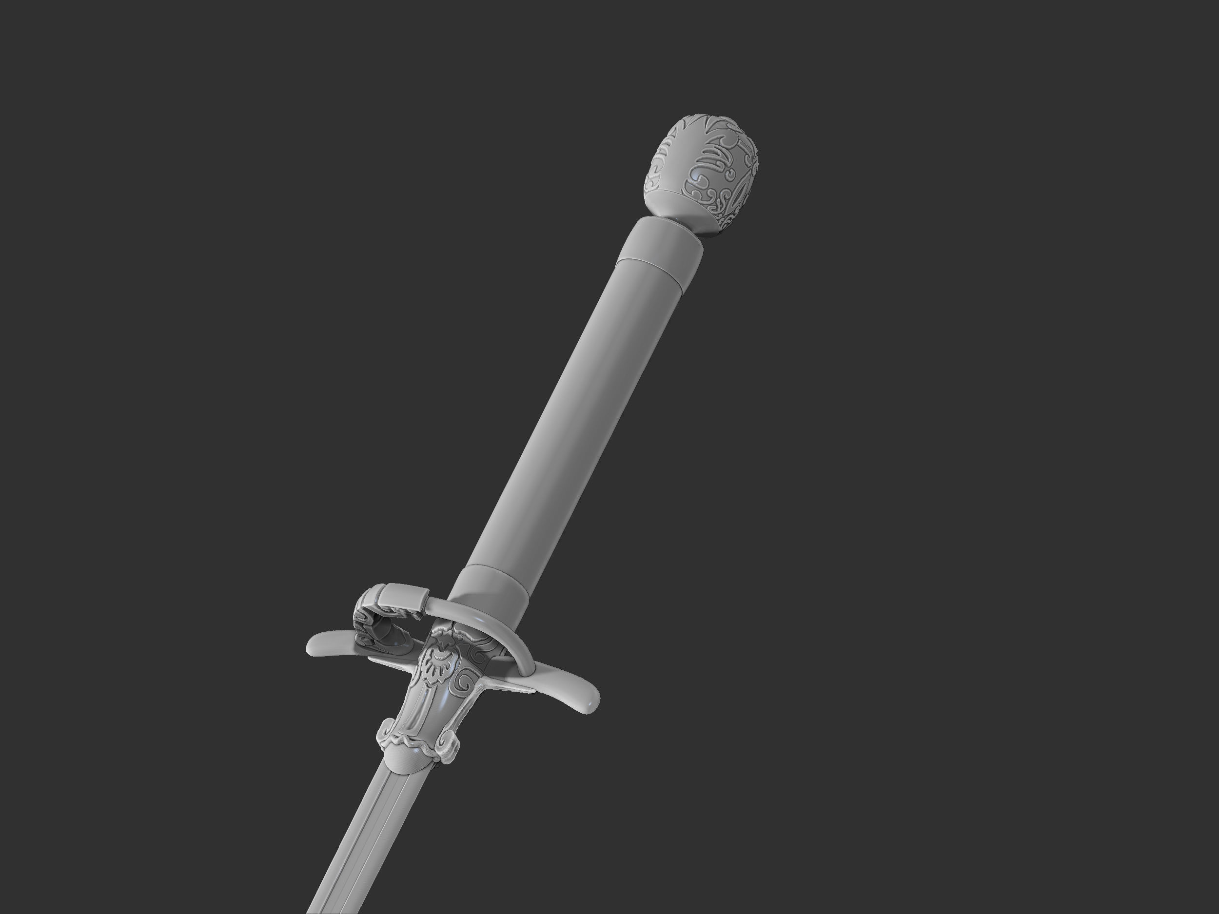 Arya Stark s Needle 3D print model_3