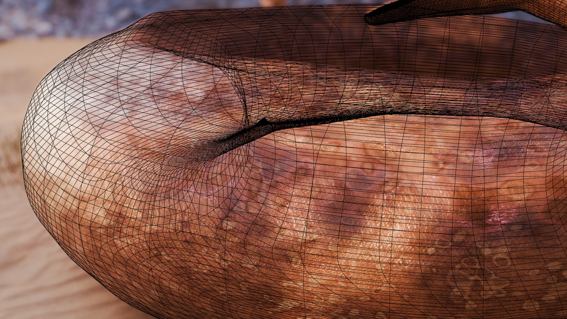 Titanoboa Snake Low-poly 3D model_19