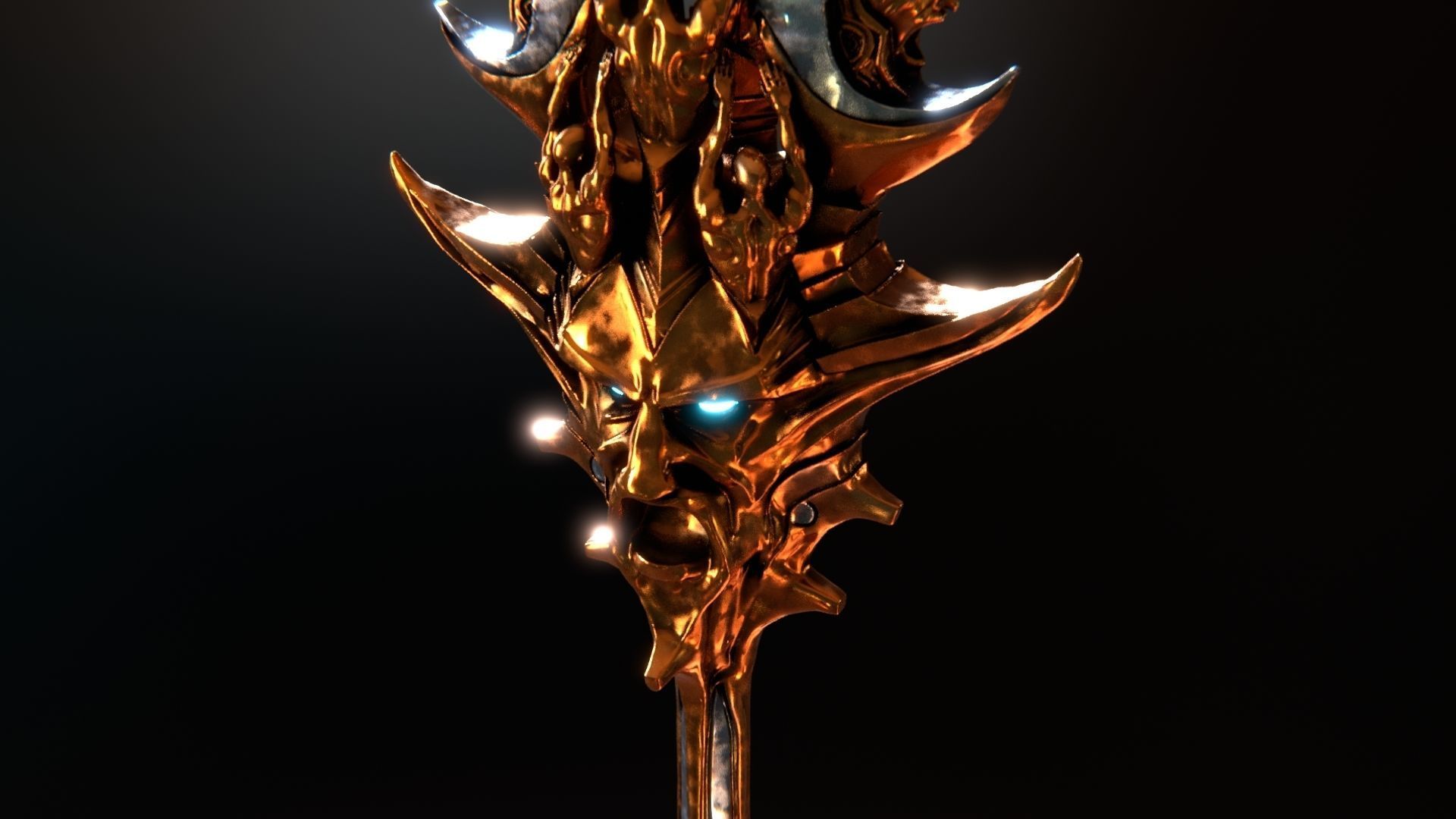 Blade Of Olympus God of war Ragnarok  Low-poly 3D model_8