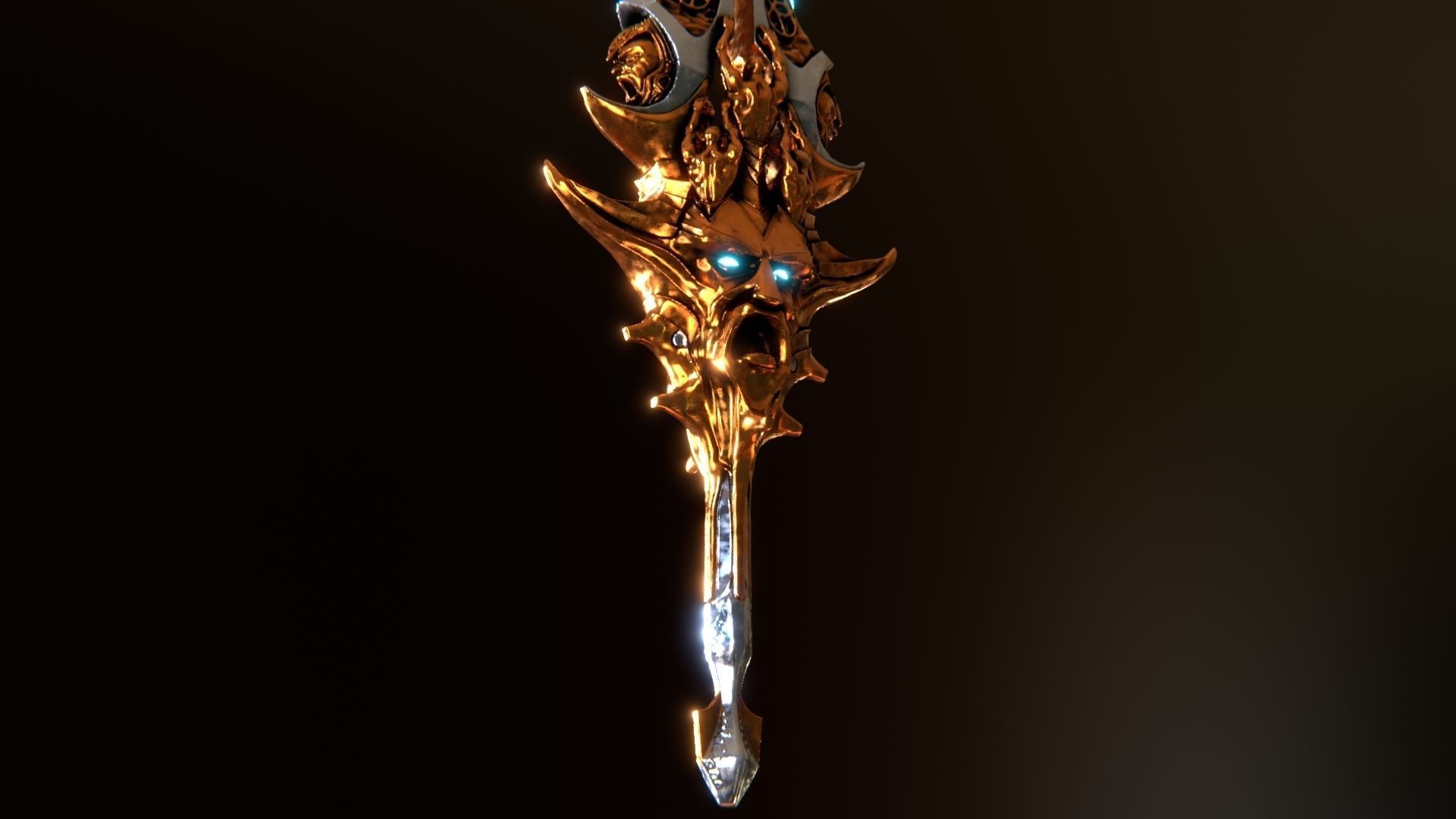 Blade Of Olympus God of war Ragnarok  Low-poly 3D model_7