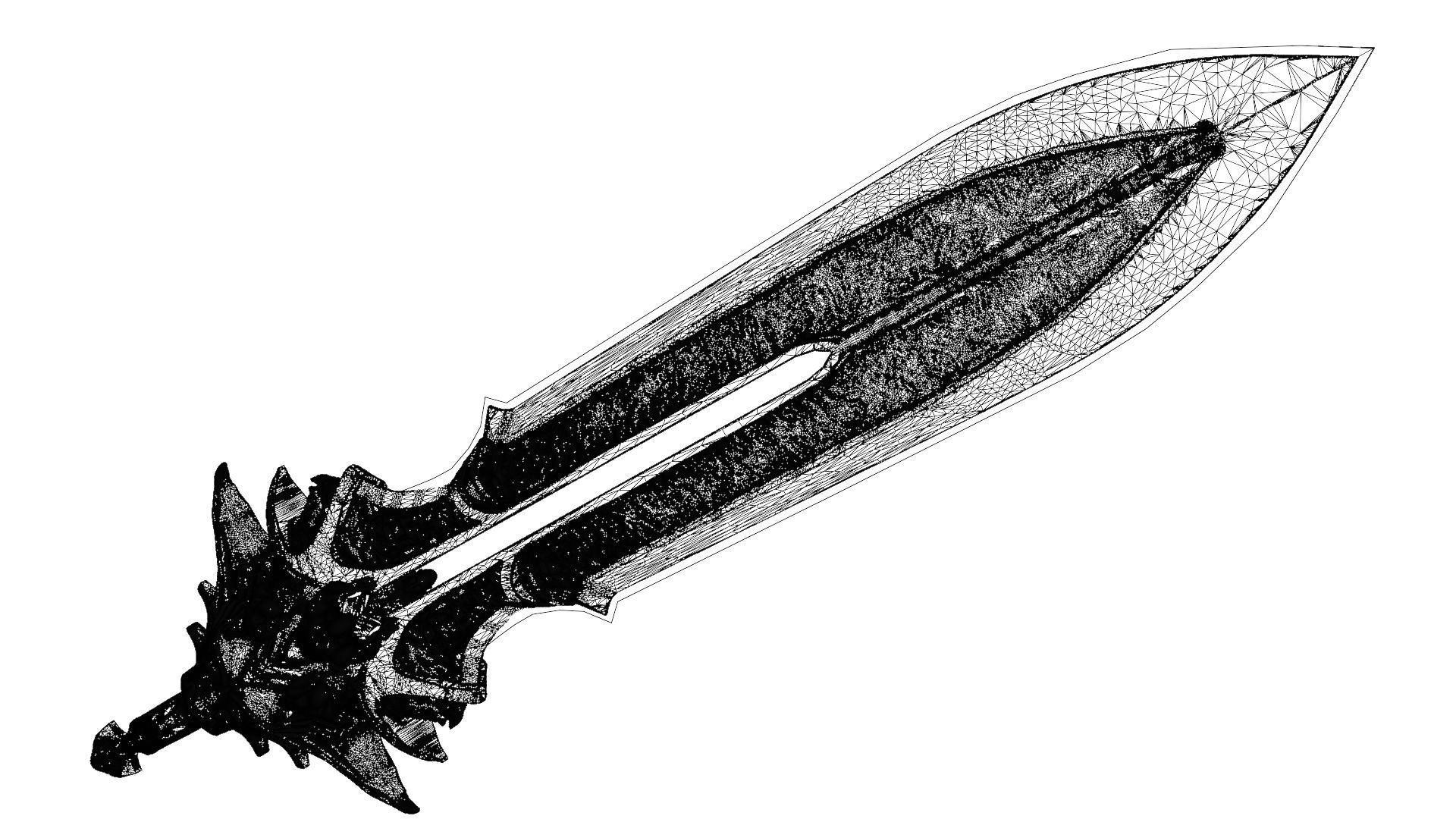 Blade Of Olympus God of war Ragnarok  Low-poly 3D model_28