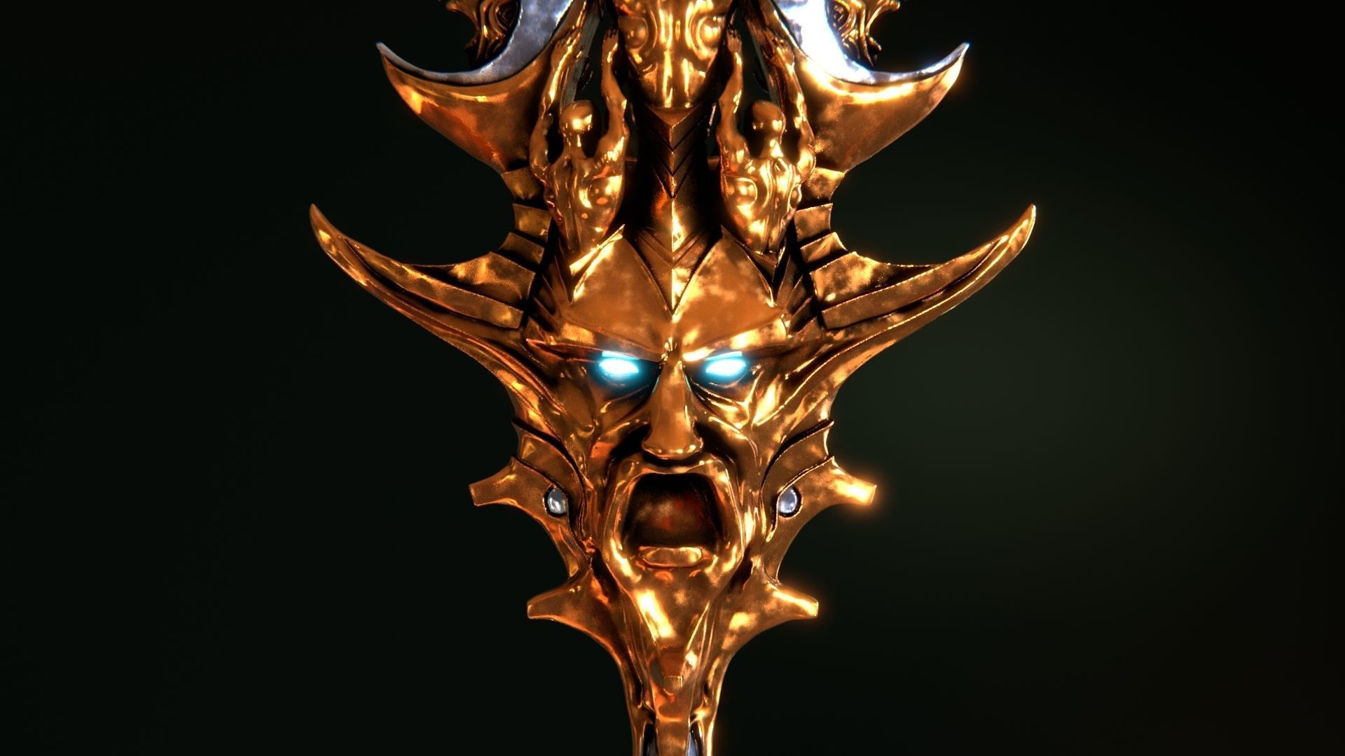 Blade Of Olympus God of war Ragnarok  Low-poly 3D model_6