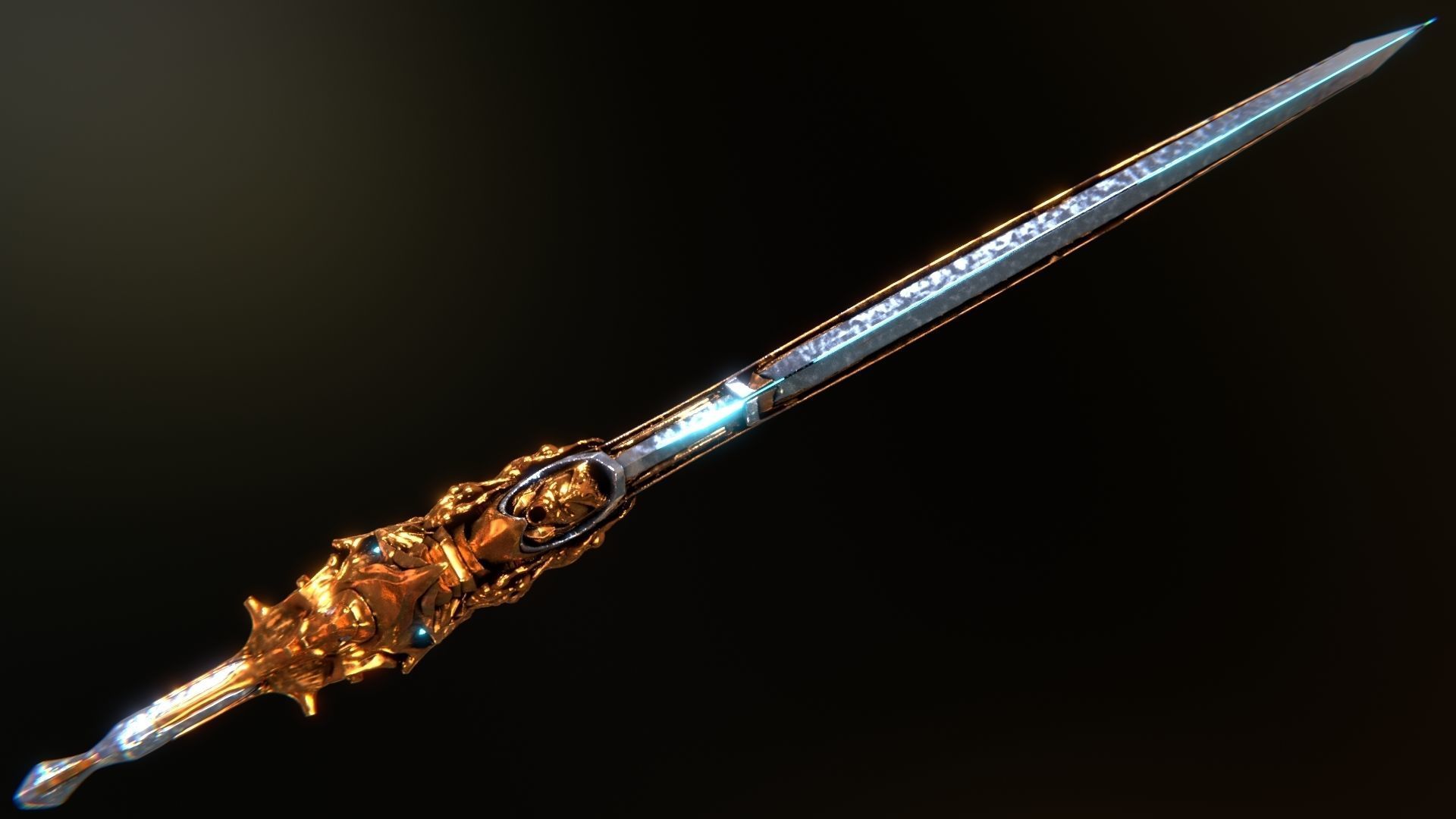 Blade Of Olympus God of war Ragnarok  Low-poly 3D model_10