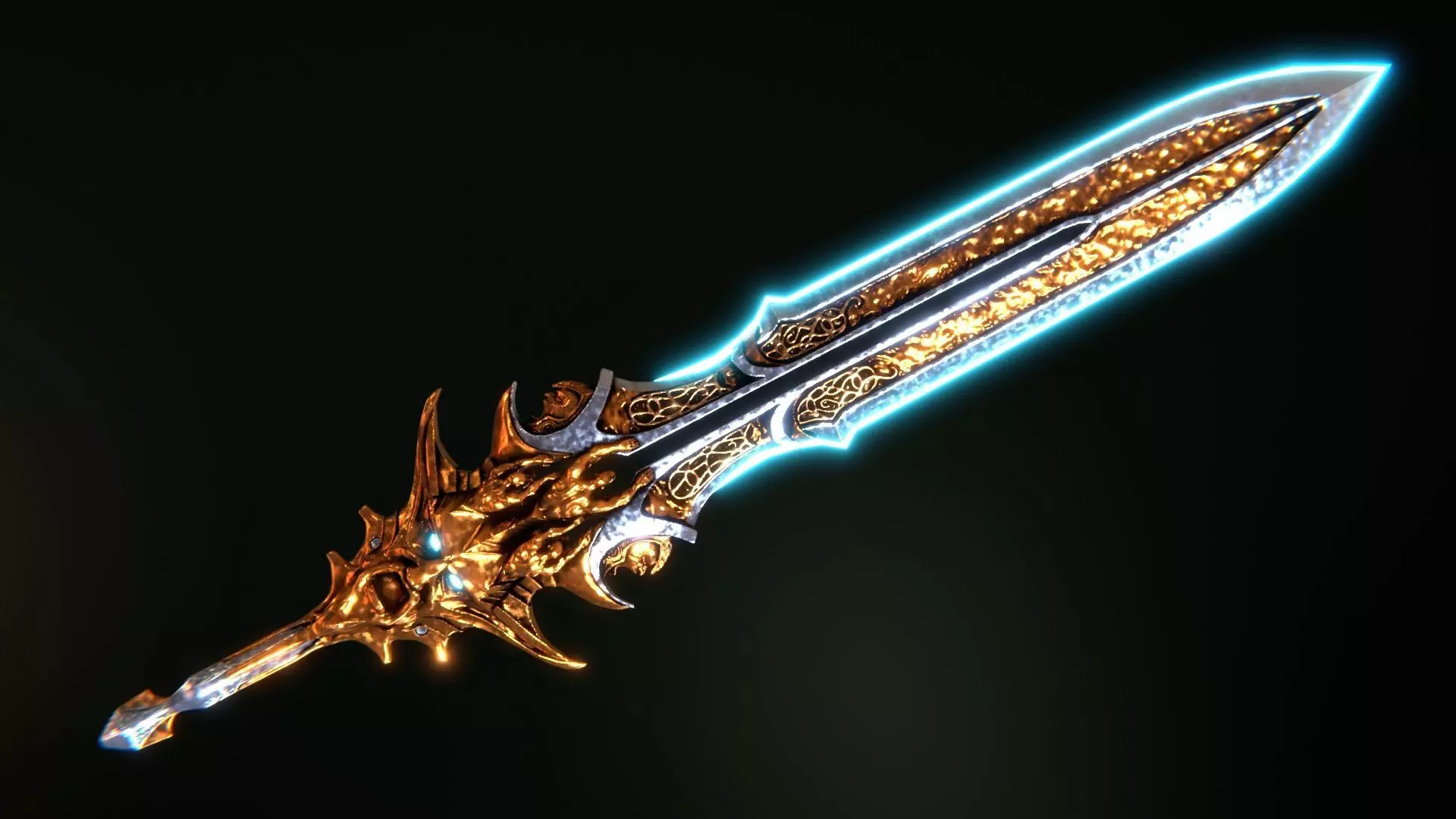 Blade Of Olympus God of war Ragnarok  Low-poly 3D model_0