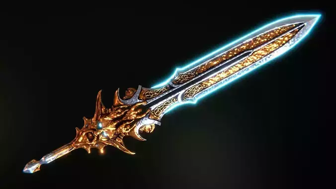 Blade Of Olympus God of war Ragnarok  Low-poly 3D model