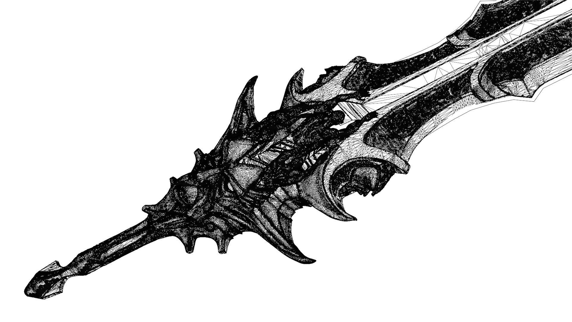 Blade Of Olympus God of war Ragnarok  Low-poly 3D model_21