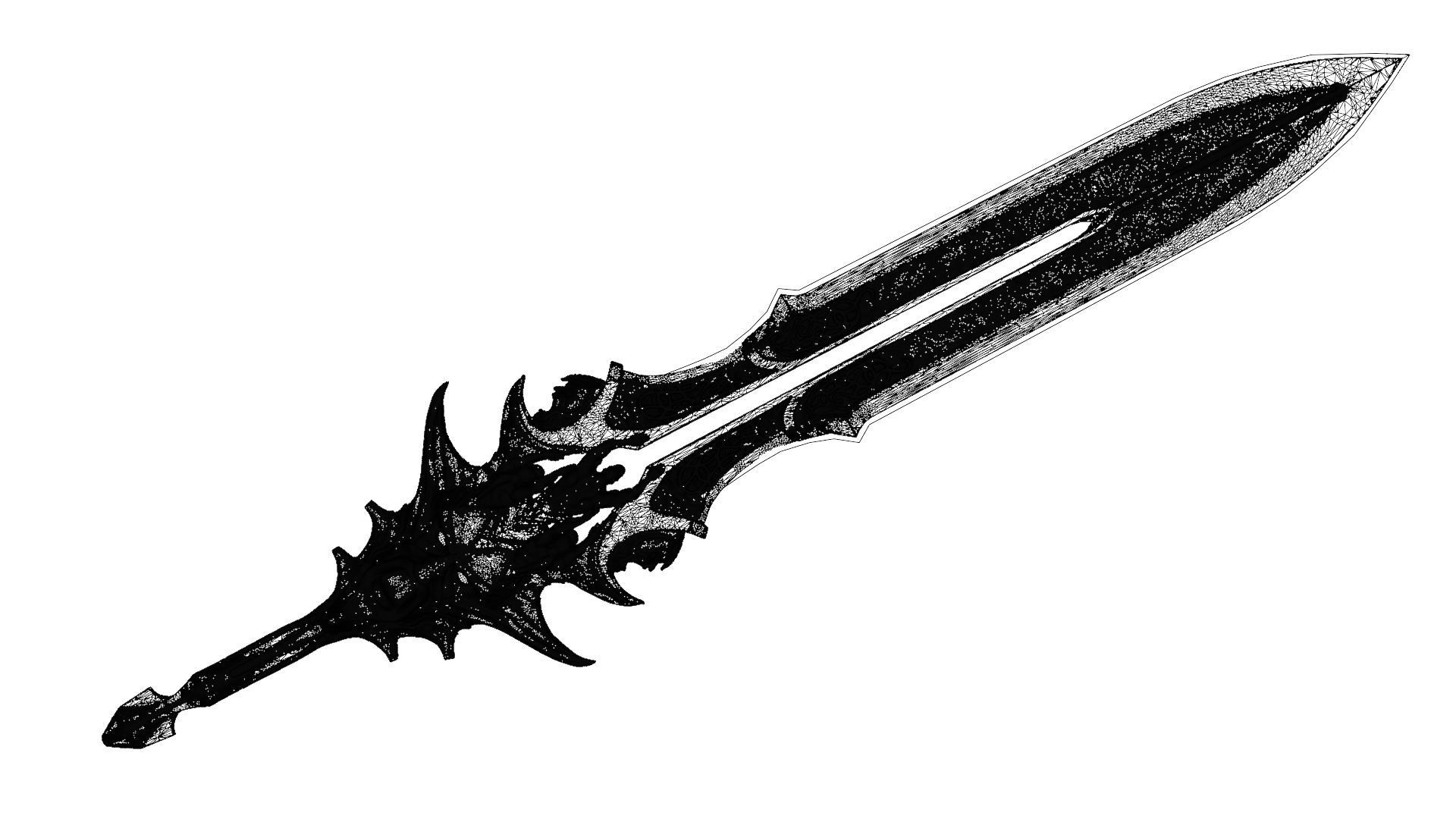 Blade Of Olympus God of war Ragnarok  Low-poly 3D model_24