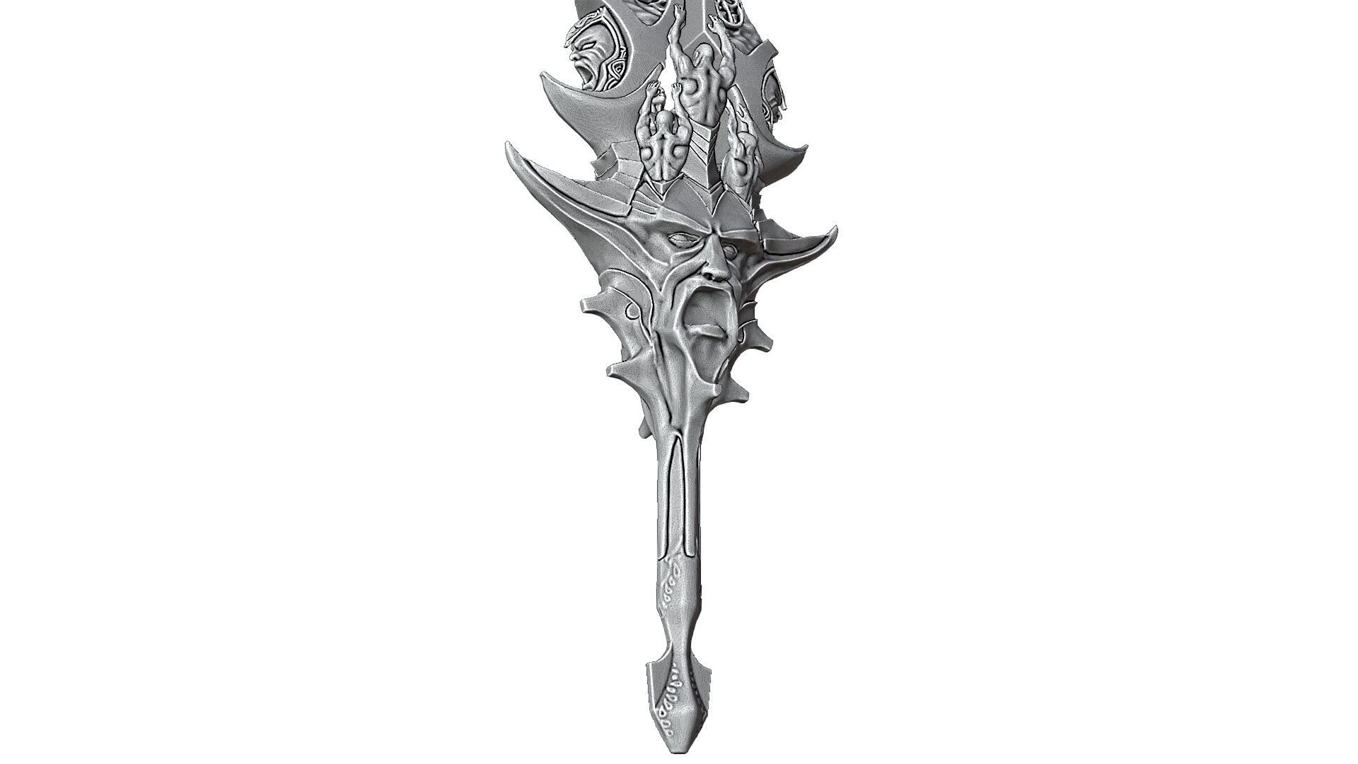 Blade Of Olympus God of war Ragnarok  Low-poly 3D model_13