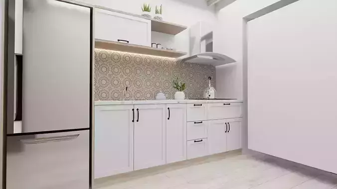 Interior Kitchen Design Scene