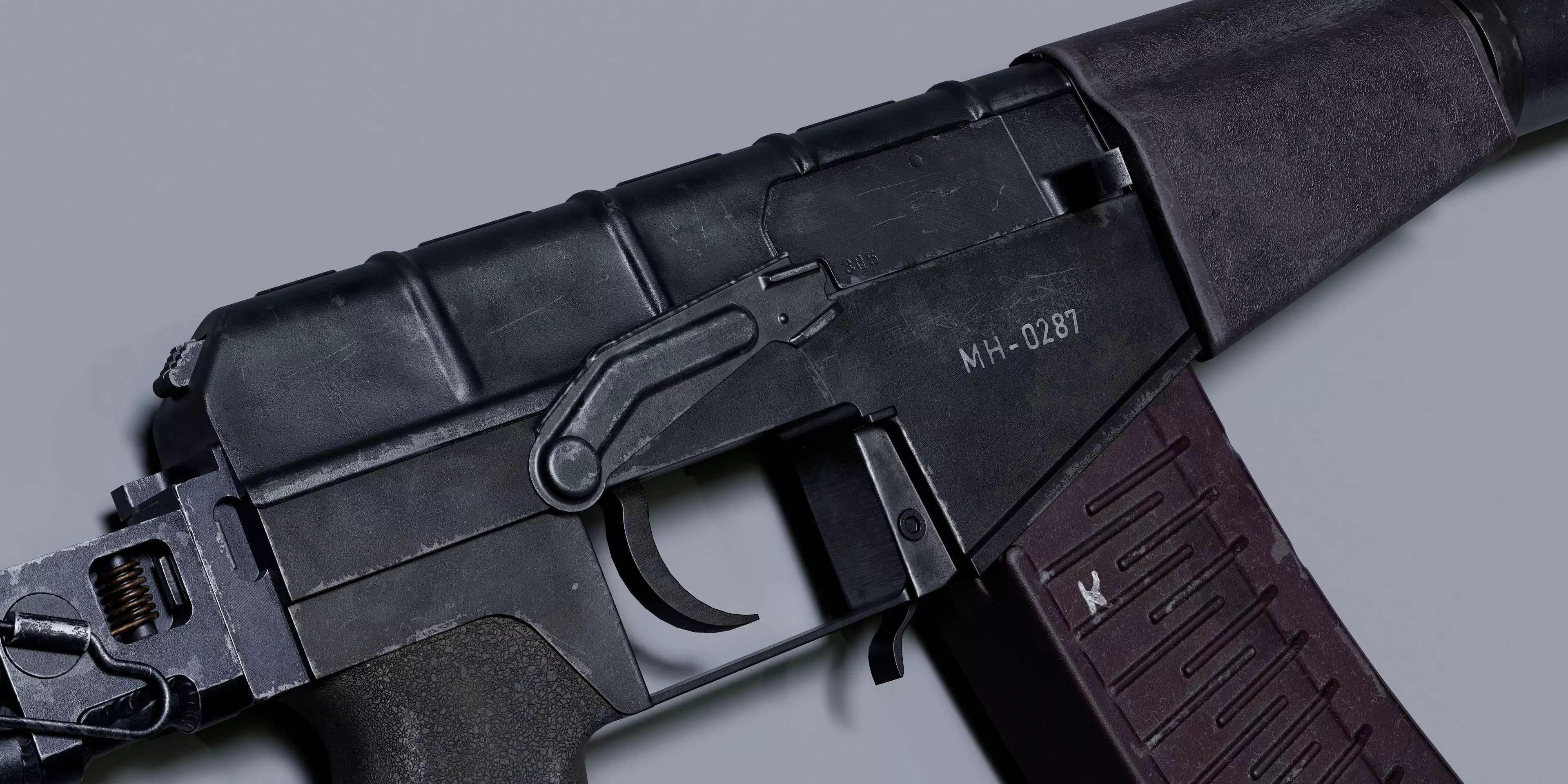 AS VAL Low-poly 3D model_0