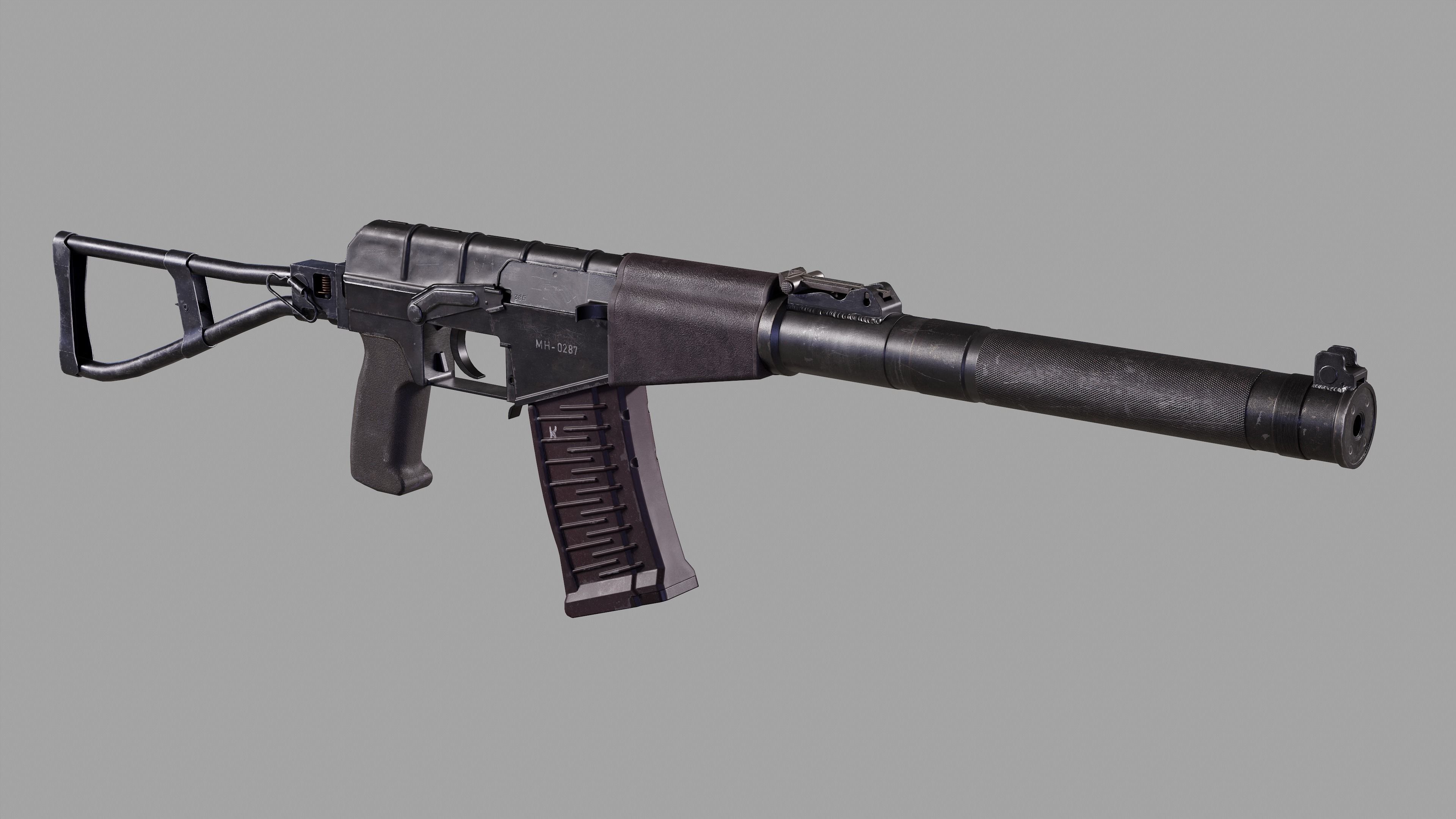 AS VAL Low-poly 3D model_8