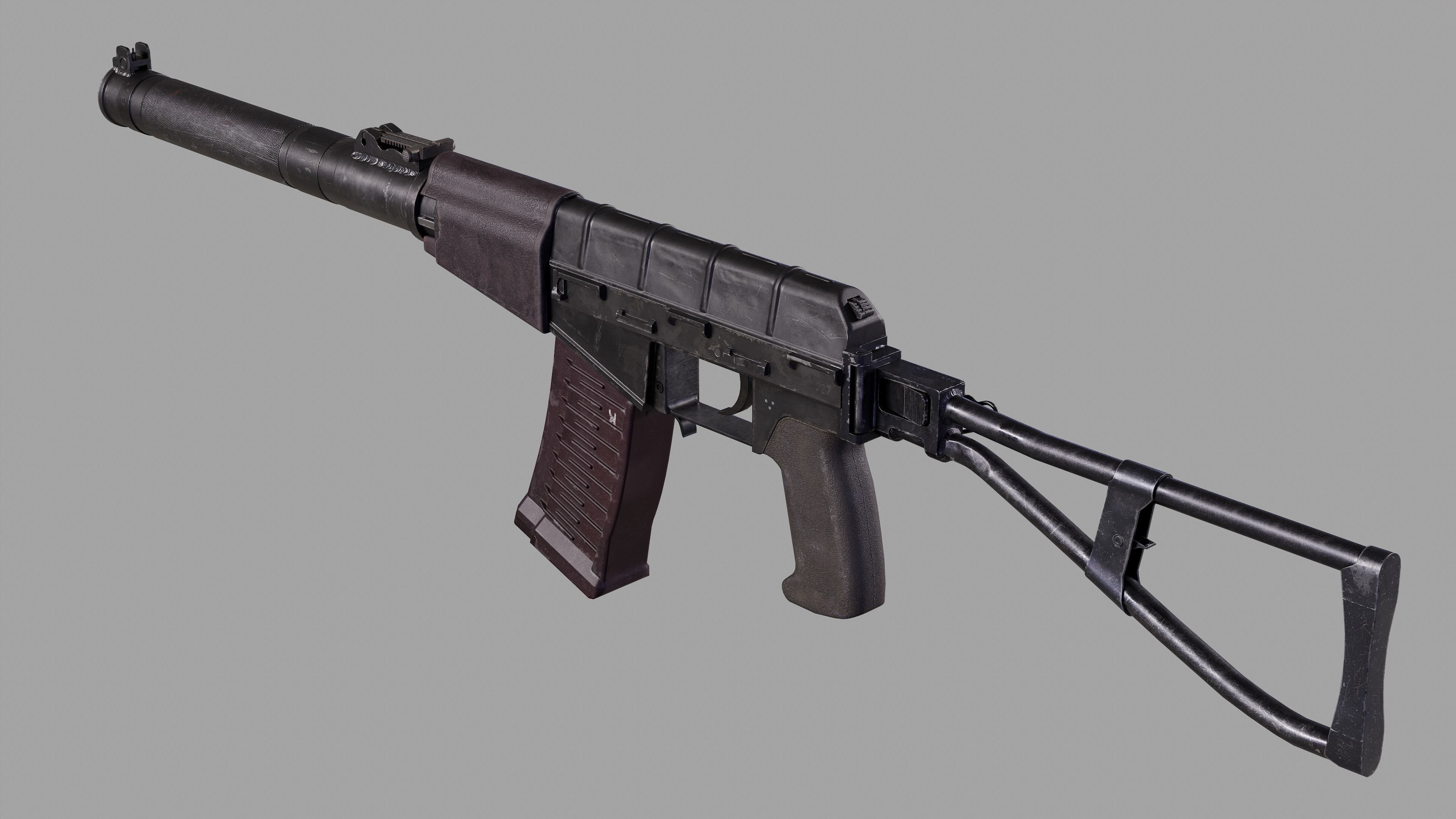 AS VAL Low-poly 3D model_7