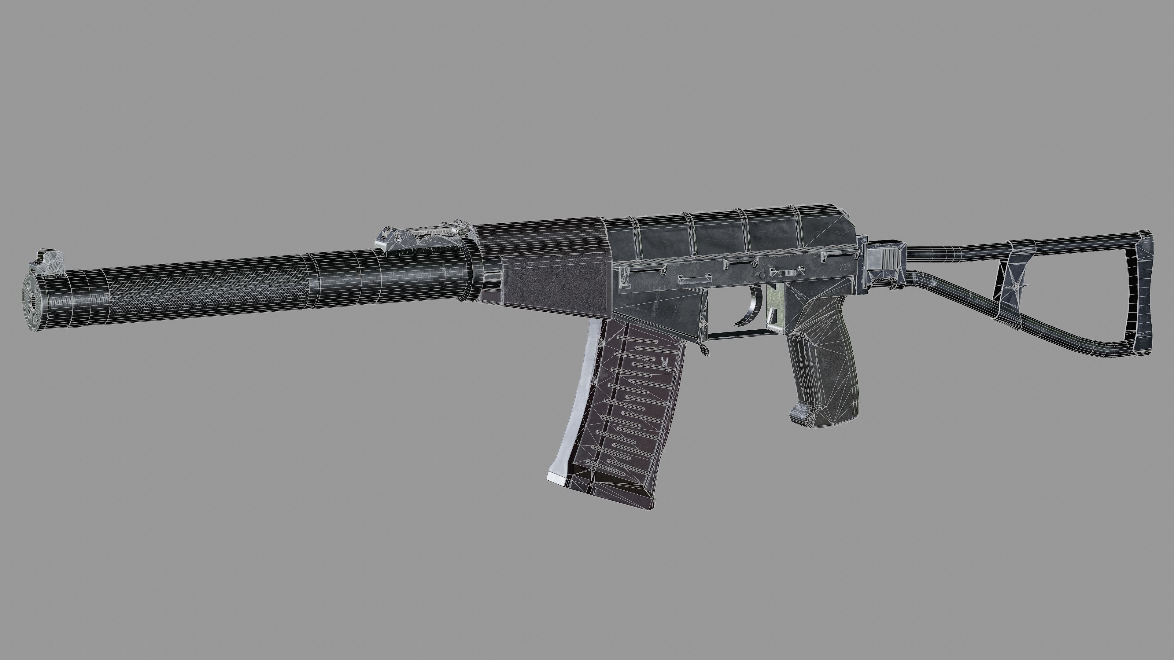 AS VAL Low-poly 3D model_10