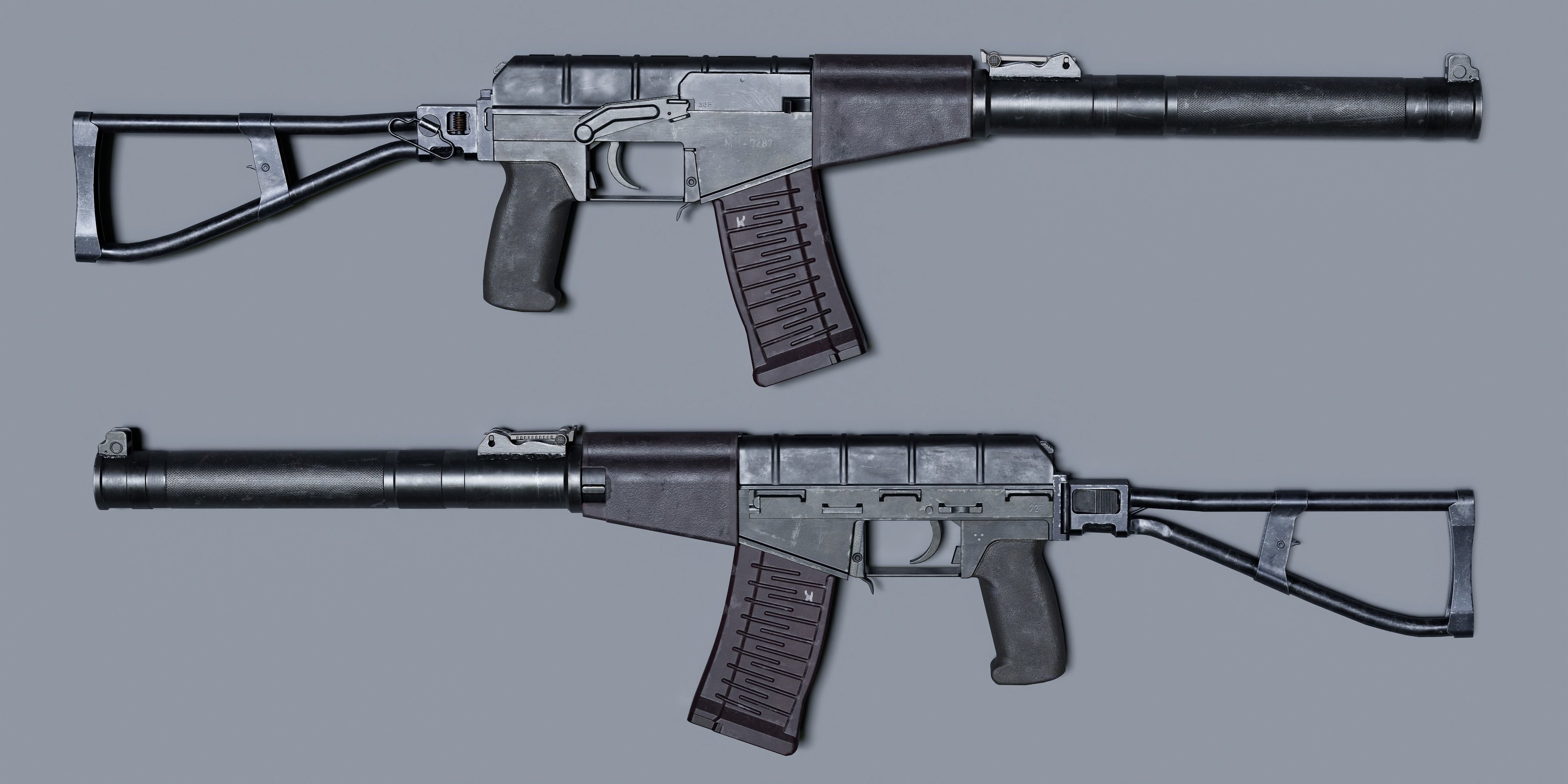 AS VAL Low-poly 3D model_3