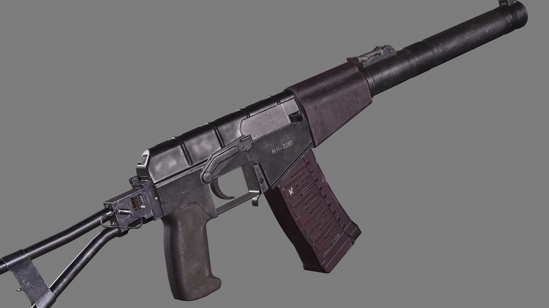 AS VAL Low-poly 3D model_2