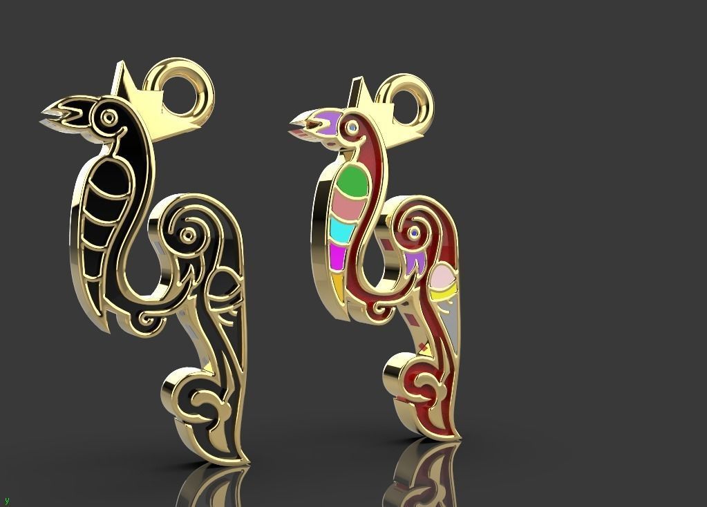 Armenian letters 3D print model_7