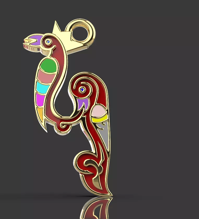 Armenian letters 3D print model_0