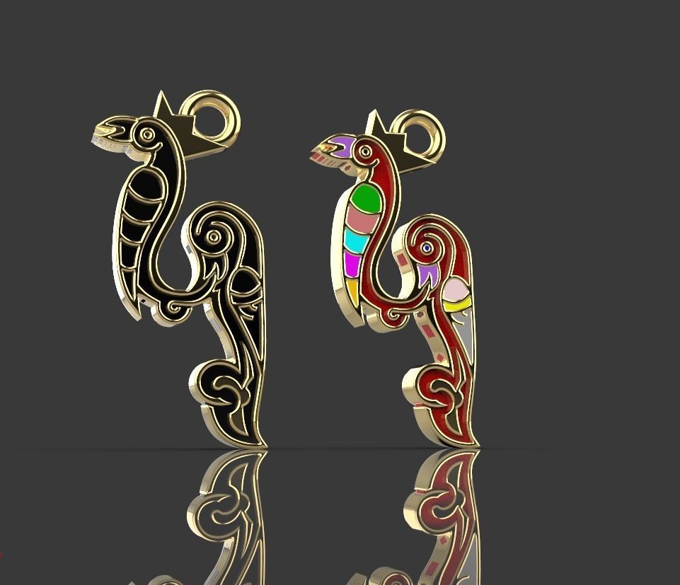 Armenian letters 3D print model_2