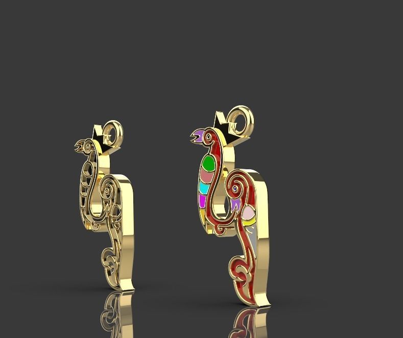 Armenian letters 3D print model_8