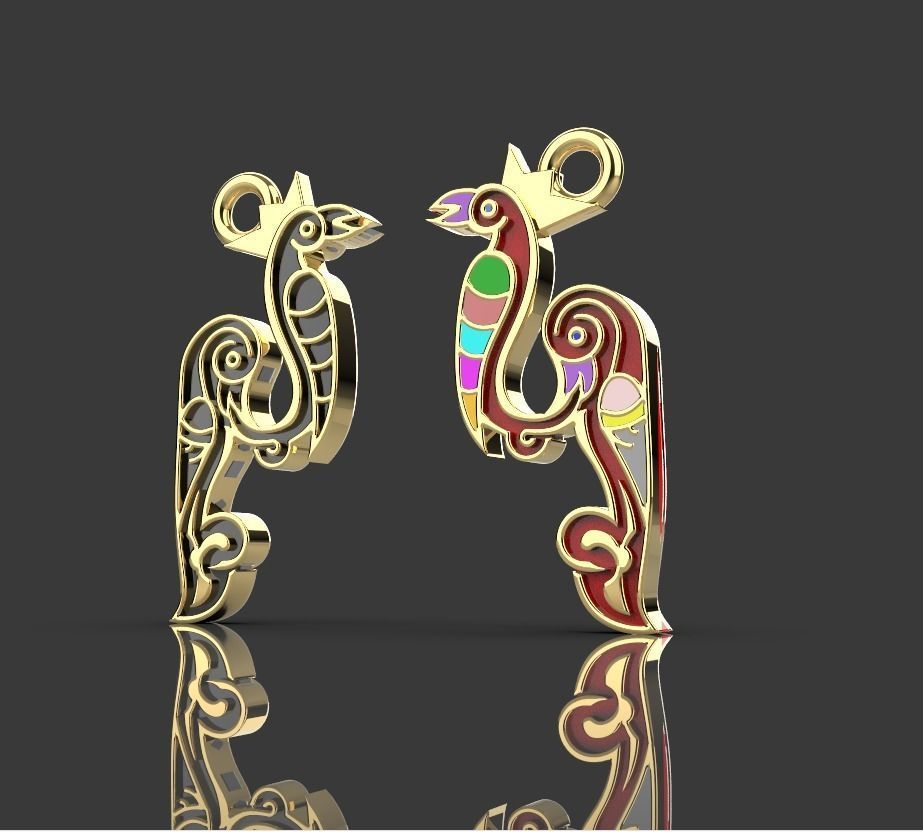 Armenian letters 3D print model_6