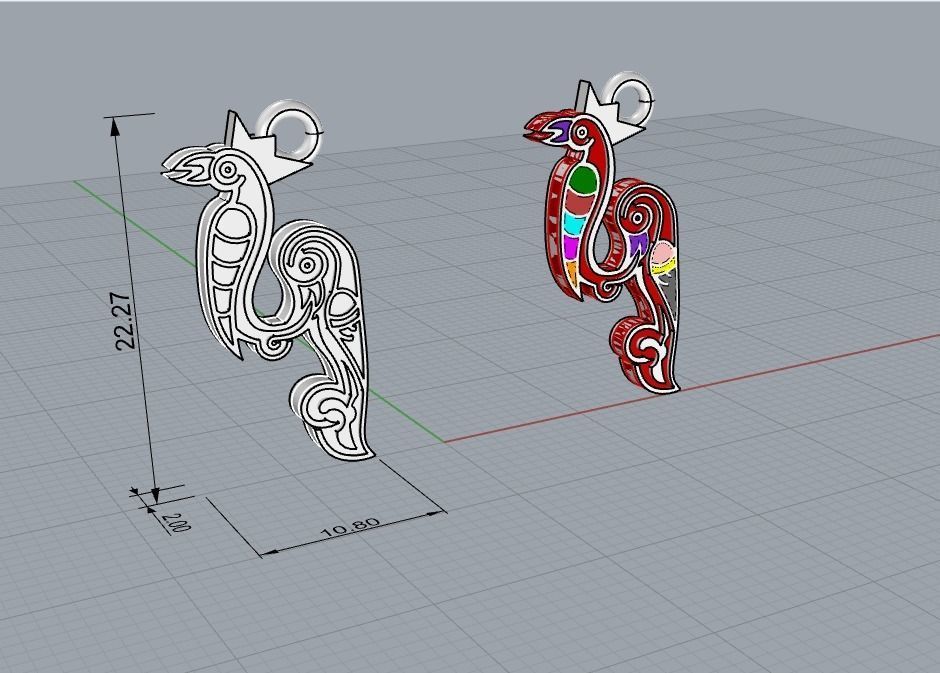 Armenian letters 3D print model_10