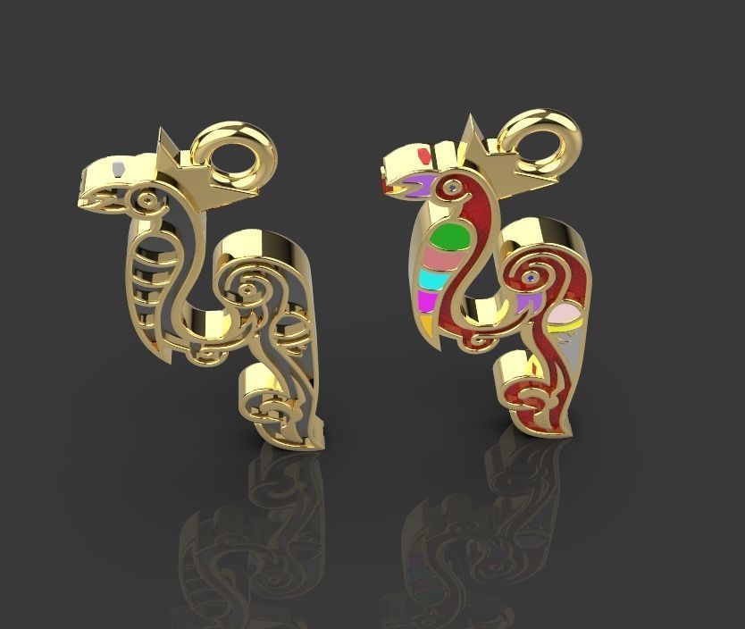 Armenian letters 3D print model_1