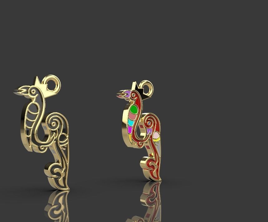 Armenian letters 3D print model_9