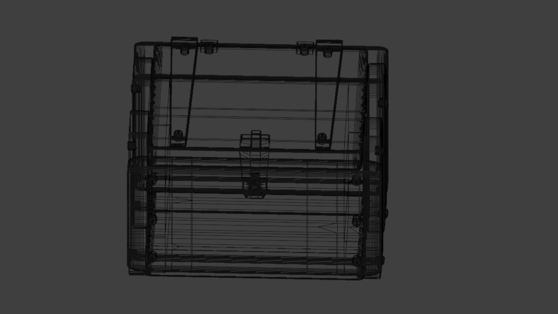 Treasure Chest -  wooden 3D model   3D model_5