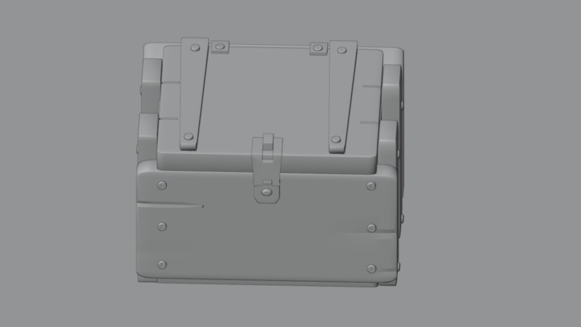 Treasure Chest -  wooden 3D model   3D model_4