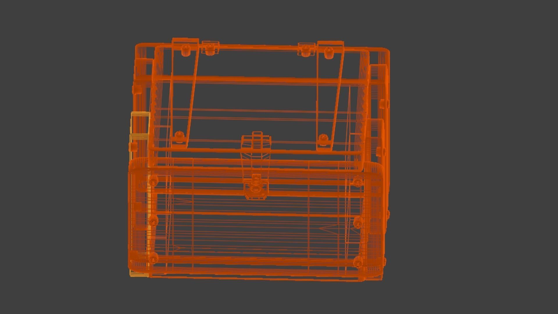 Treasure Chest -  wooden 3D model   3D model_6