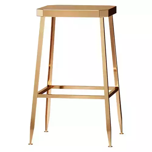 FLINT GOLD COUNTER STOOL 3D model