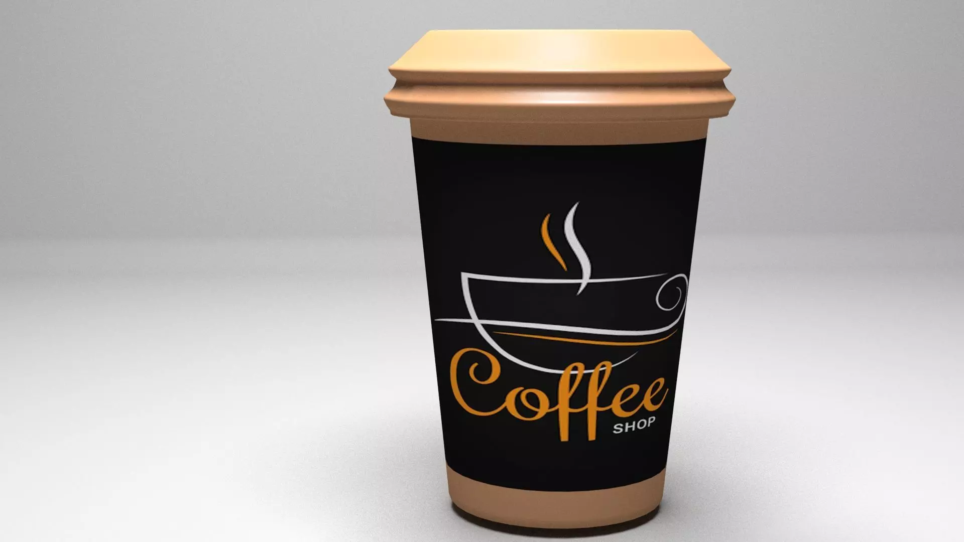 Coffee Cup Free low-poly 3D model_0