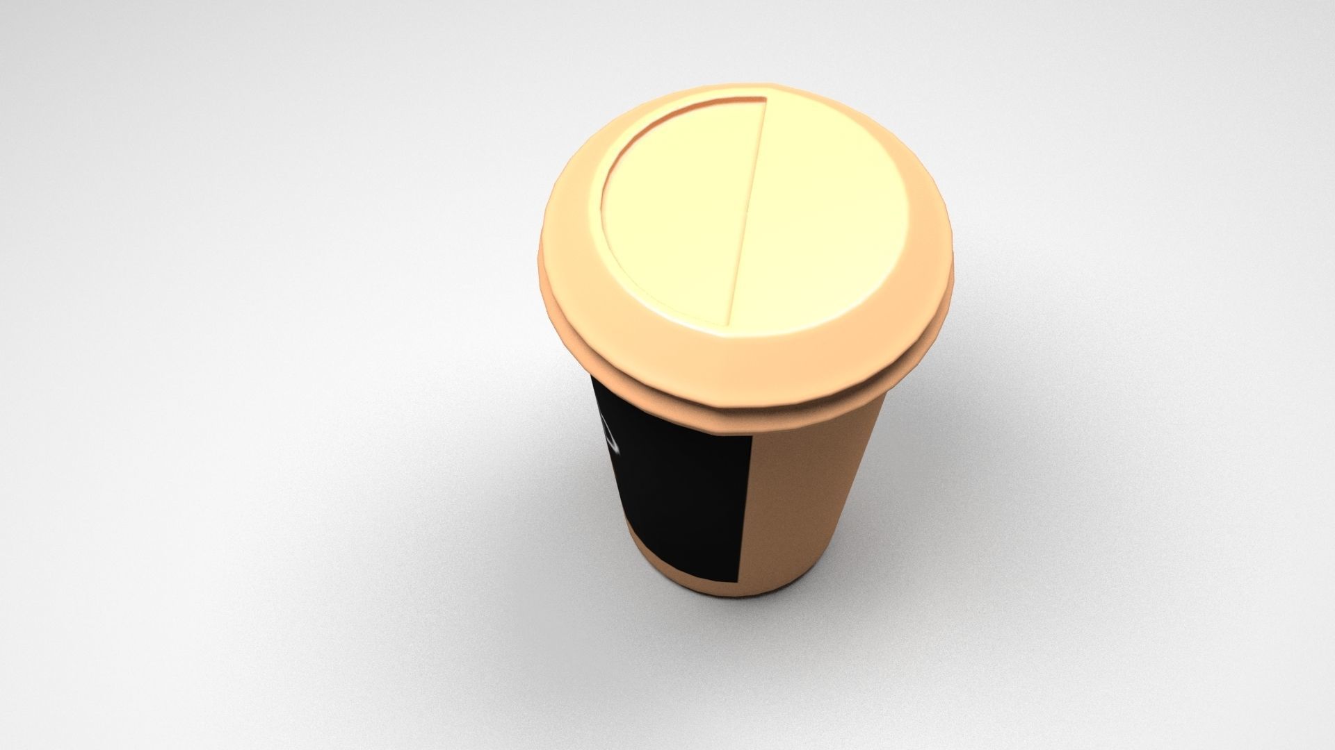 Coffee Cup Free low-poly 3D model_3